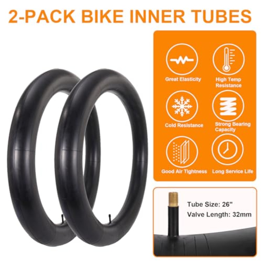 مجموعة من إطارات دراجة هوائية  - مراجعة Mountain Biking Tube وسعره
